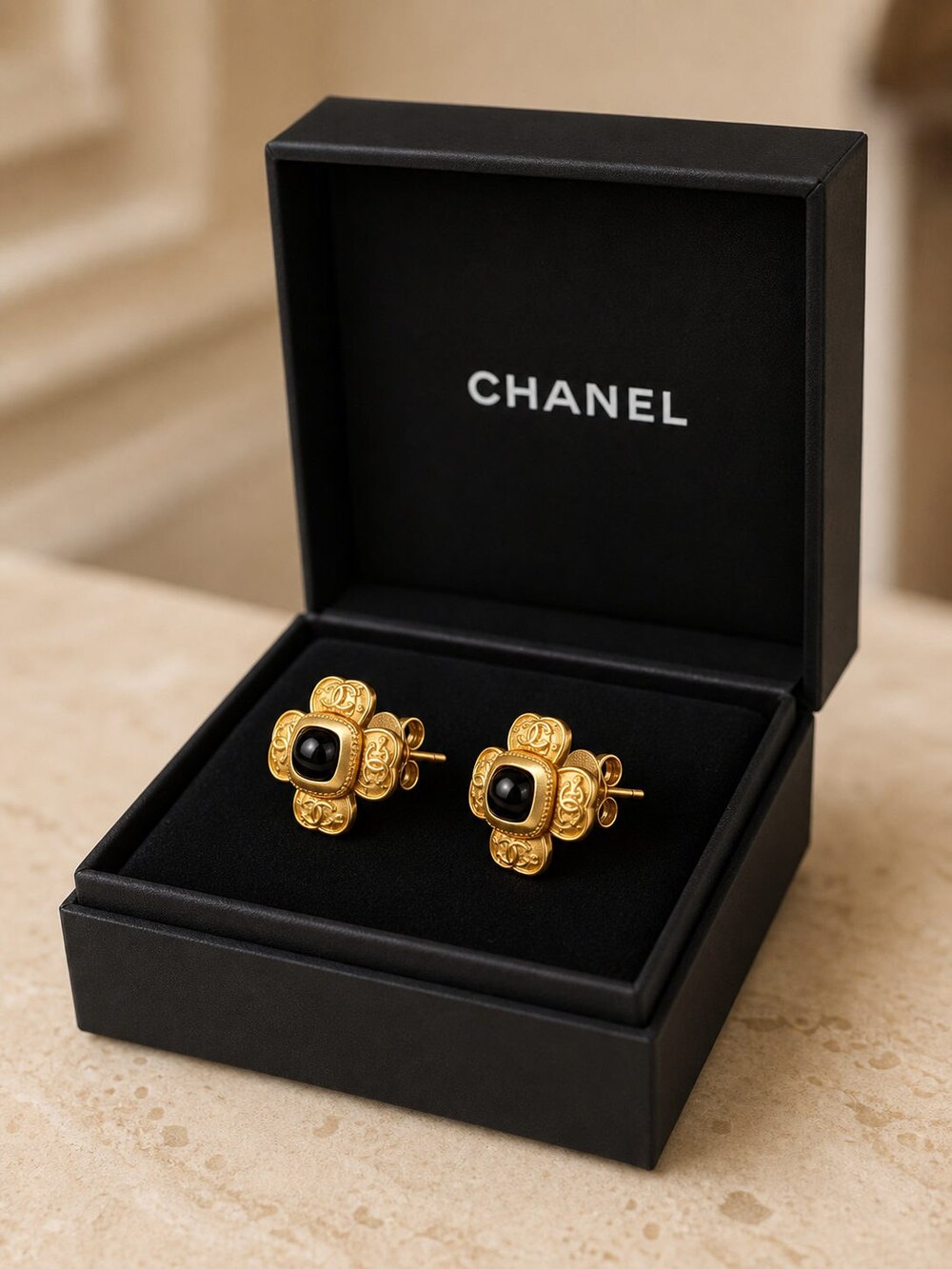 CHANEL Classic Parisian Earrings Style 1 | New with Box - Picture 6 of 9
